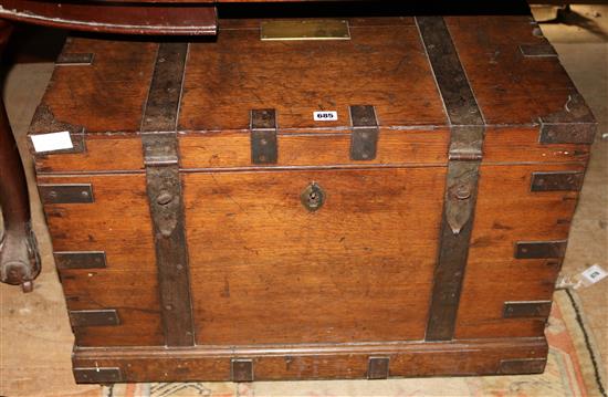 Colonel Wilberforce oak and ironbound chest
